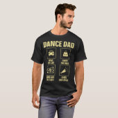T-shirt Best Dance Dad Design For Men Father Dance Teacher (Devant entier)
