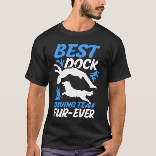 T-shirt Best Dock Diving Team Fur Ever Dock Jumping (Devant)