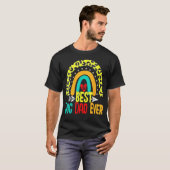 T-shirt Best Dog Dad Ever Rainbow Daddy Papa Father s Day  (Devant entier)