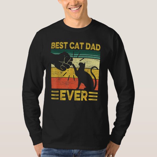T-shirt Best Dog Dad Ever Retro Dog Daddy Paw Fist Bump Fa (Devant)