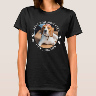 T-shirt Best Dog Mama Ever Paw Prints Custom Cute Pet Phot
