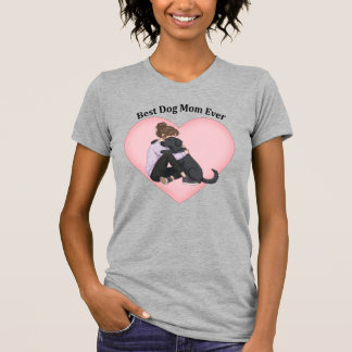 T-shirt Best Dog Mom Ever Black Lab