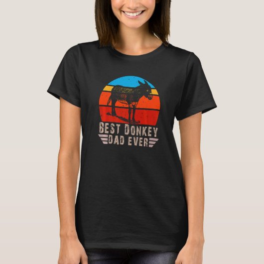 T-shirt Best Donkey Papa Jamais Donkey Accessoires (Devant)