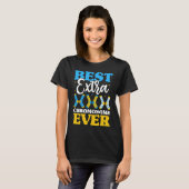T-shirt Best Extra Chromosome Ever  Down Syndrome Kids Soc (Devant entier)
