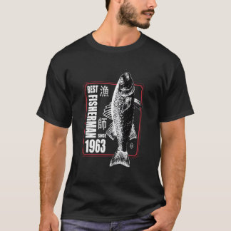T-shirt Best Fisher Since 1963 Fishing 60Th 60