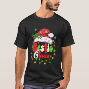T-shirt Best Friend Christmas Bestie Claus Couples Père No
