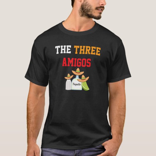 T-shirt Best Friends 4 ever Three Tequila 3 Tres The Three (Devant)