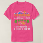 T-shirt Best Friends And Marshmallows Get Toasted Camping (Design devant)