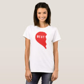 T-shirt Best Friends Heart 1/2 (Devant entier)