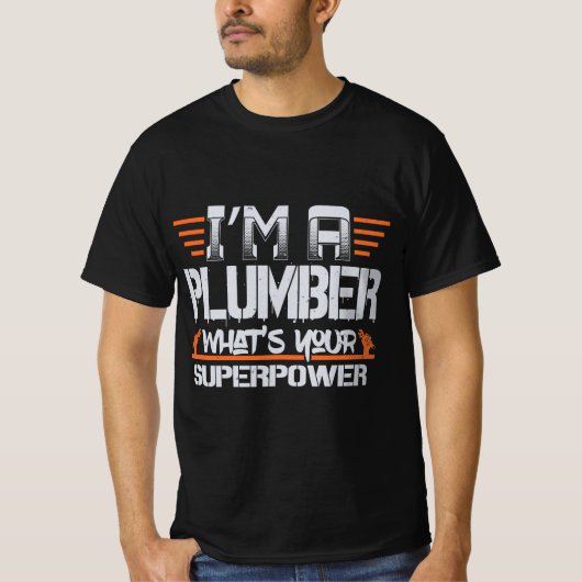 T-shirt Best Funny Plumber Le poison de Saying (Devant)