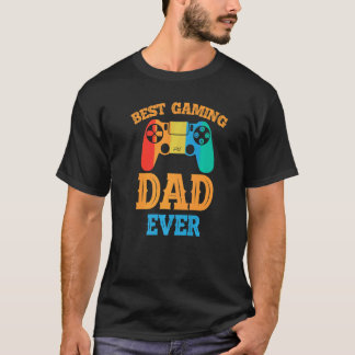 T-shirt Best Gaming Dad Ever  Dad Design Cute Father Quote