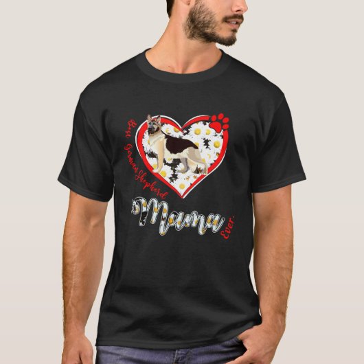 T-shirt Best German Shepherd Mama  Women s Day (Devant)