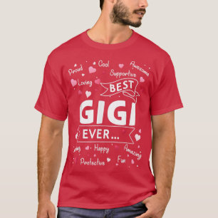 T-shirt Best Gigi Ever Funny First Time Grandma Mothers Da
