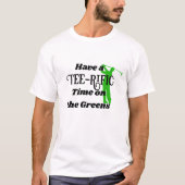 T-shirt Best Golf Tee, Golfing on the Greens Golf Humour (Devant)