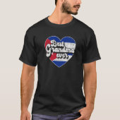 T-shirt Best Grandma Ever Cuba Flag Cuban Grandma (Devant)