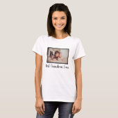 T-shirt Best grandma ever family custom photo white (Devant entier)