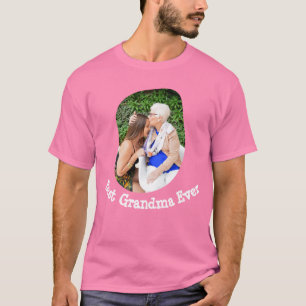 T-shirt Best Grandma Ever téléchargez votre photo de famil