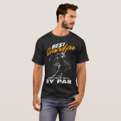 T-shirt best grandpa by par  fathers day golf (Devant entier)