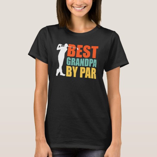 T-shirt Best Grandpa By Par  Golf (Devant)