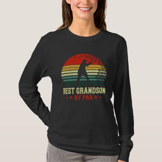 T-shirt Best Grandson By Par Daddy Father s Day Golf  Golf (Devant)