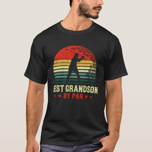 T-shirt Best Grandson By Par Daddy Father s Day Golf  Golf (Devant)