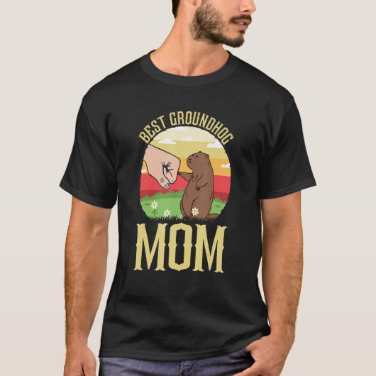 T-shirt Best Groundhog Mom Ever Early Spring Groundhog Day (Devant)