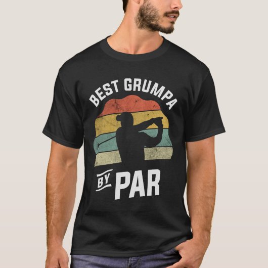 T-shirt Best Grumpa By Par Golf Golfer Fête des pères de g (Devant)