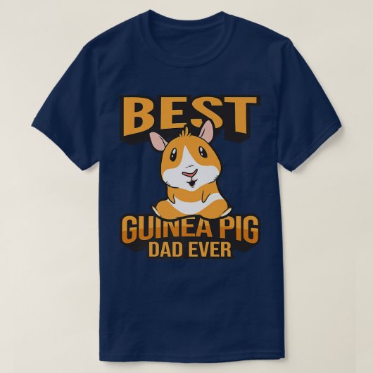 T-shirt Best Guinea Pig Dad Premium  (Design devant)