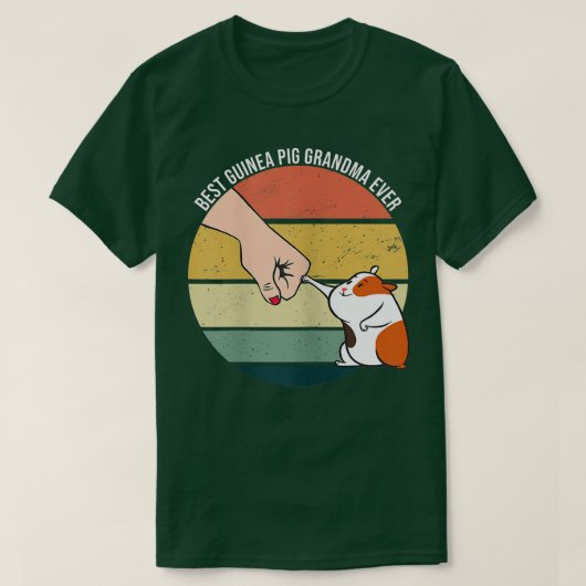 T-shirt Best Guinea Pig Grandma Ever Furry Potato Domestic (Design devant)