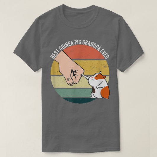 T-shirt Best Guinea Pig Grandpa Ever Furry Potato Domestic (Design devant)