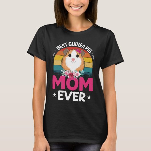 T-shirt Best Guinea Pig Mom (Devant)