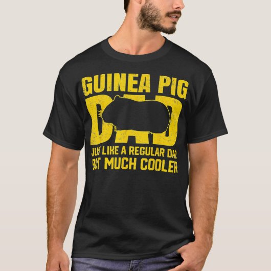T-shirt Best Guinée Pig Papa Ever Guinée Pig Father Pet Ro (Devant)