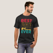 T-shirt Best Guitar Dad Ever Musician Papa (Devant entier)