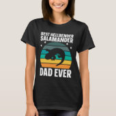 T-shirt Best Hellbender Salamander Dad Biologist Retro (Devant)