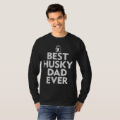 T-shirt Best Husky Papa (Devant entier)