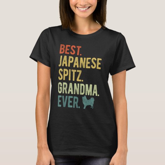 T-shirt Best Japanese Spitz Grandma Ever Dog  Mother s Day (Devant)