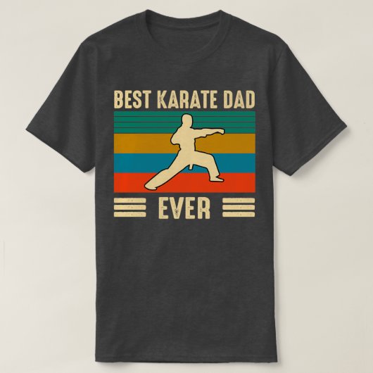 T-shirt Best karate dad ever (Design devant)