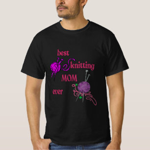 T-shirt best knitting mom ever