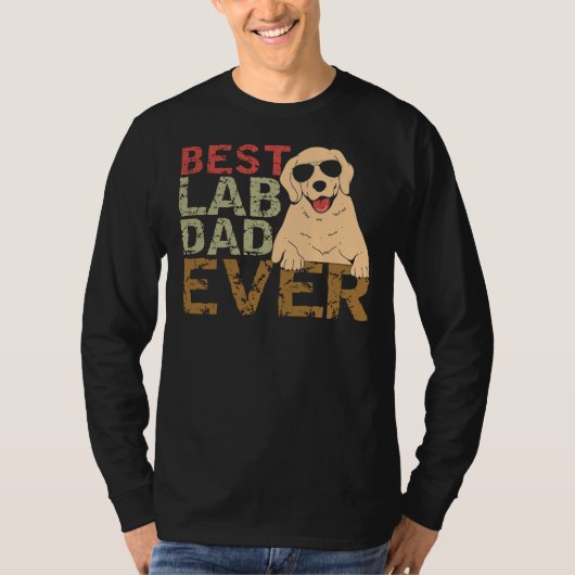T-shirt Best Lab Papa Ever 34 (Devant)