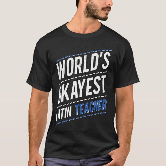 T-shirt Best Latin Teacher Latin Teacher (Devant)