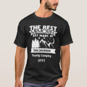 T-shirt Best made at family camping custom (Devant)