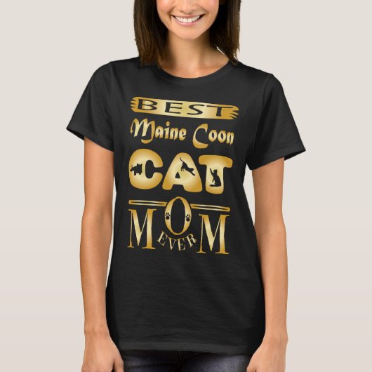 T-shirt Best Maine Coon Cat Mom Ever Maine Coon Unique (Devant)