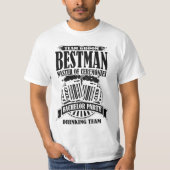T-shirt Best Man Master of Ceremonals Groom Bachelor Party (Devant)