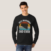 T-shirt Best Marimba Dad Instrument Musician Retro (Devant entier)