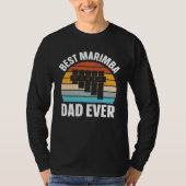 T-shirt Best Marimba Dad Instrument Musician Retro (Devant)