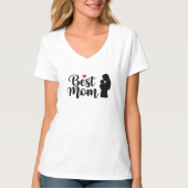 T-shirt Best Mom Art Design de typographie stylé (Devant)