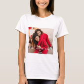 T-shirt Best Mom Ever l Custom Photo & Text Typography (Devant)