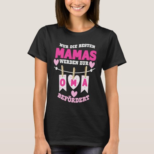 T-shirt best moms get promoted to grandma (Devant)