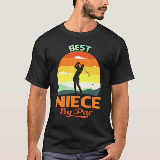 T-shirt Best Niece By Par Fête des pères Golf (Devant)
