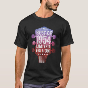 T-shirt Best Of 1954 Guitare Papa 69E Anniversaire Décorat